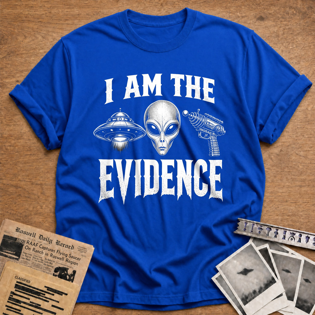I Am The Evidence 20 T-Shirt - Royal