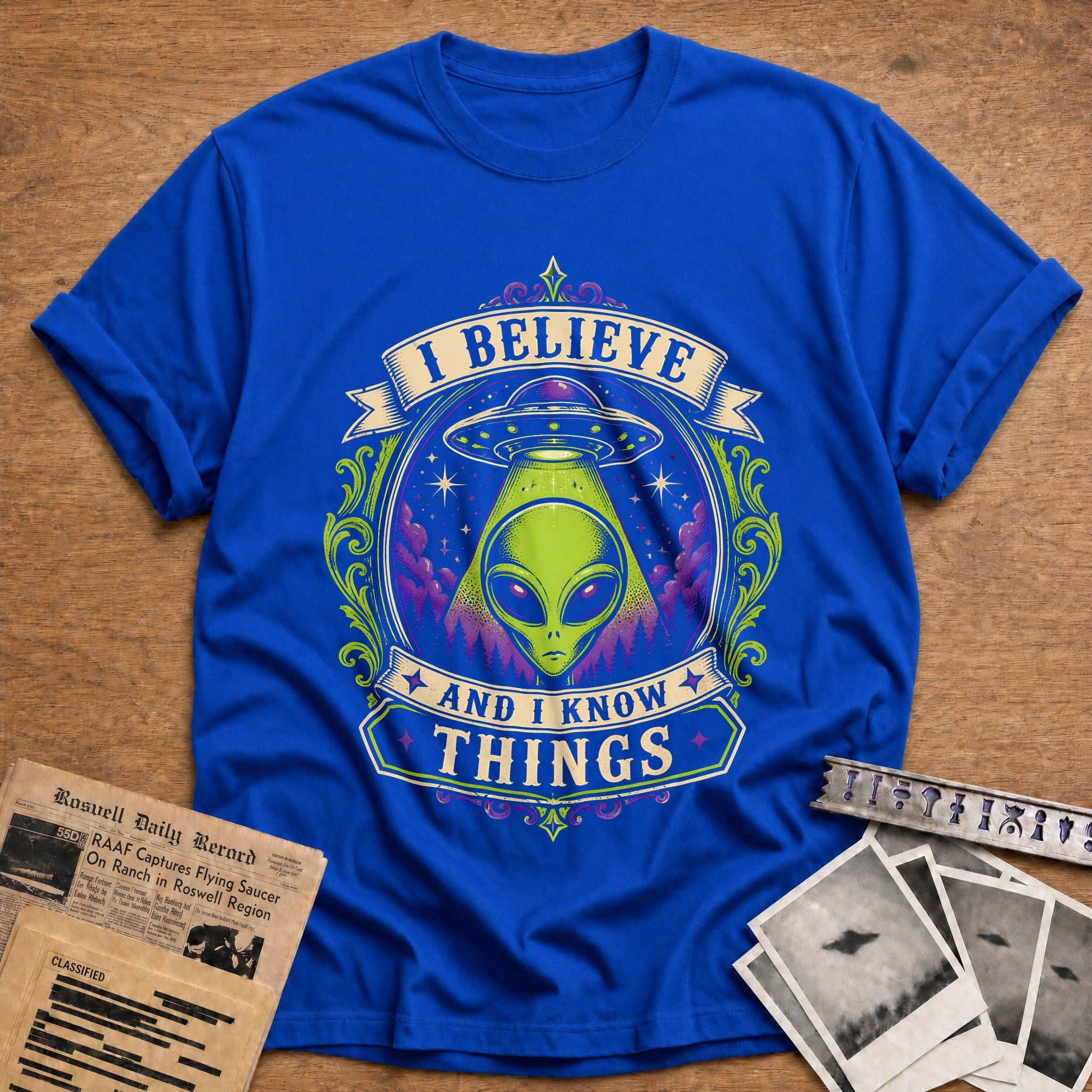 I Believe And Know Things 15 T-Shirt - Royal