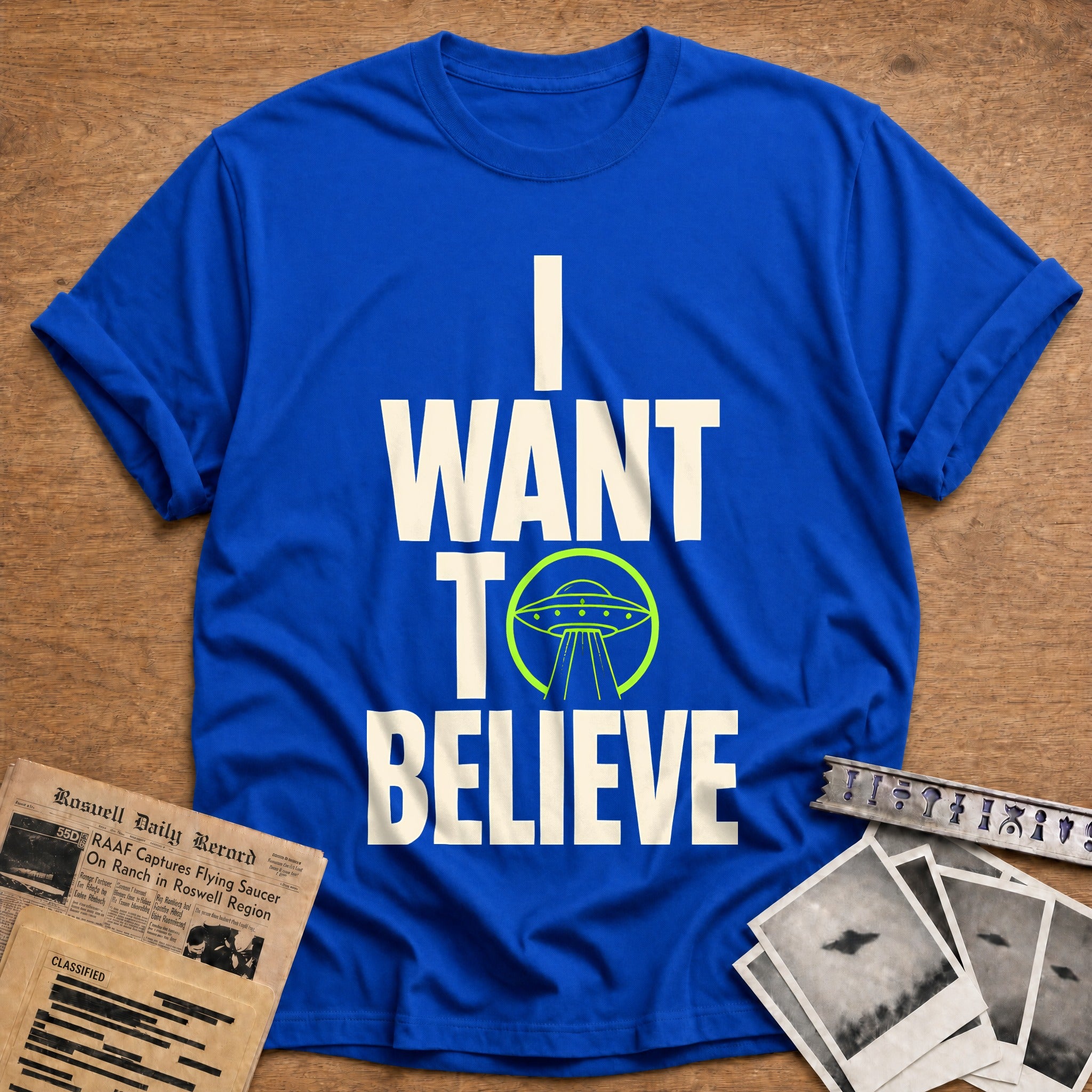 I Want To Believe 59 T-Shirt - Royal