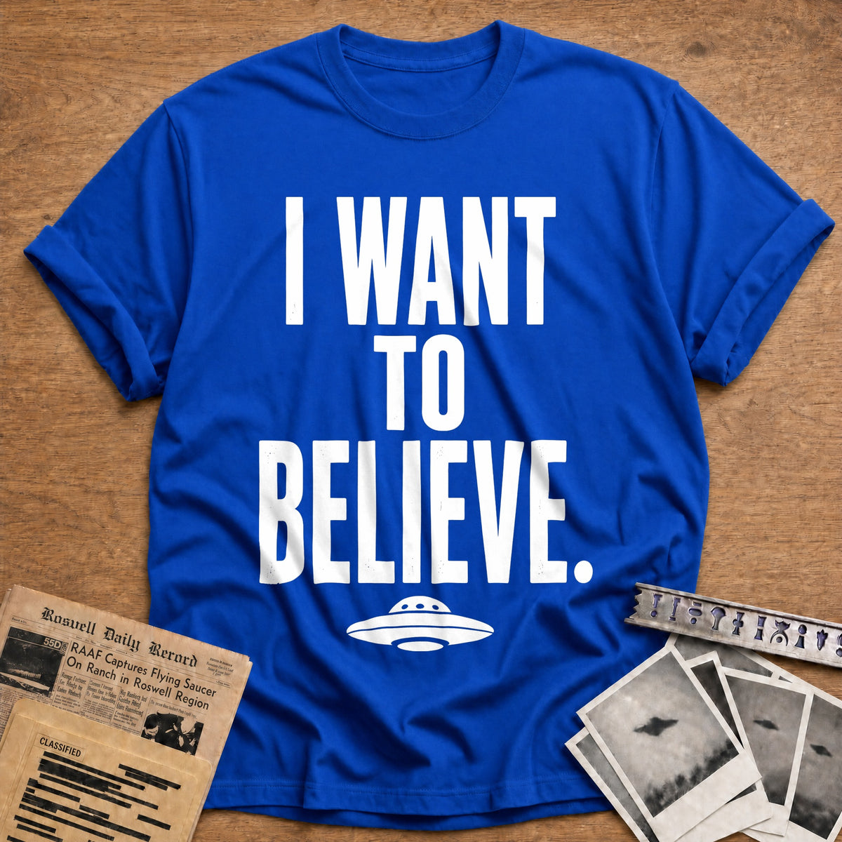 I Want To Believe 64 T-Shirt - Royal