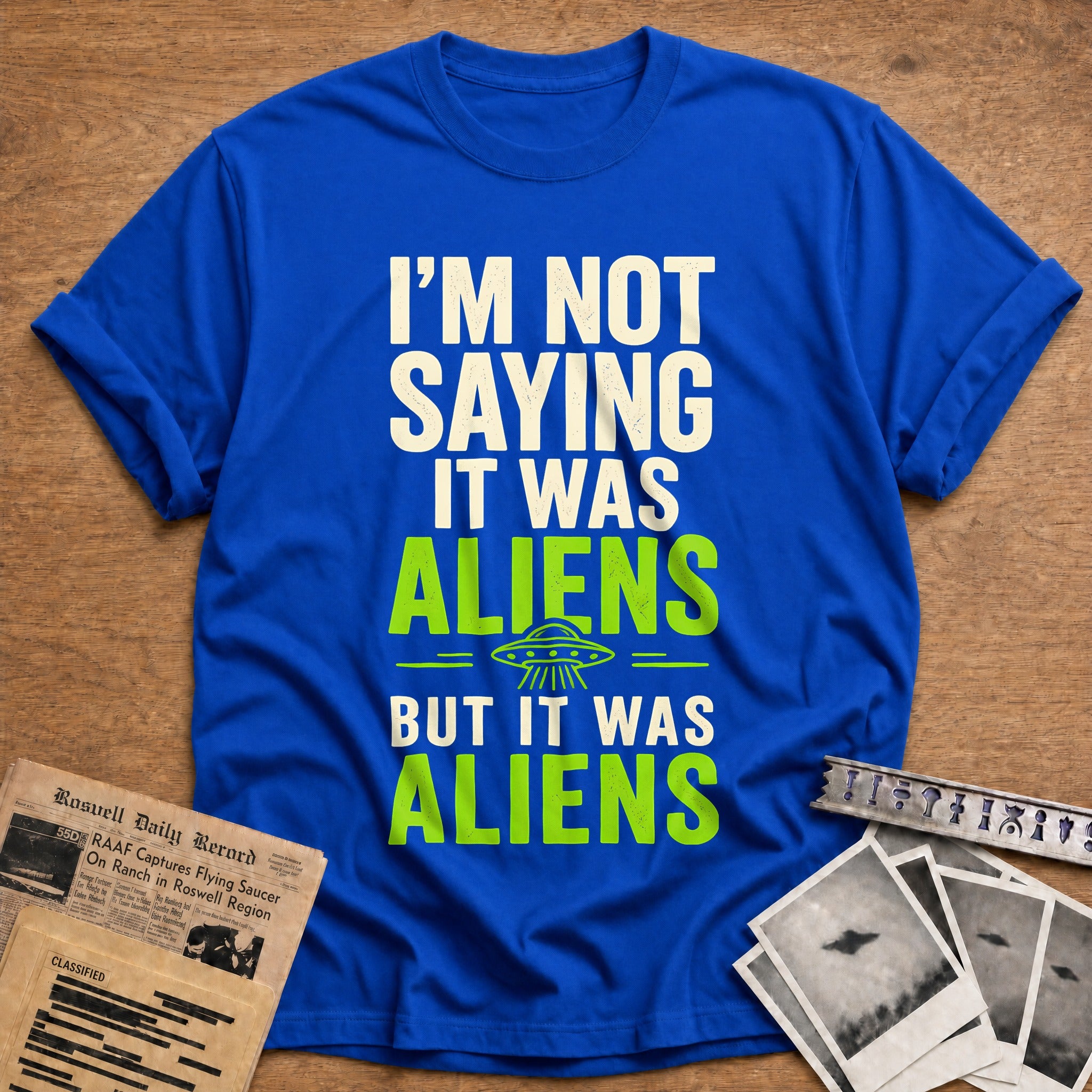 It Was Aliens 89 T-Shirt - Royal