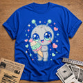Kawaii Alien Ice Cream 63 T-Shirt - Royal