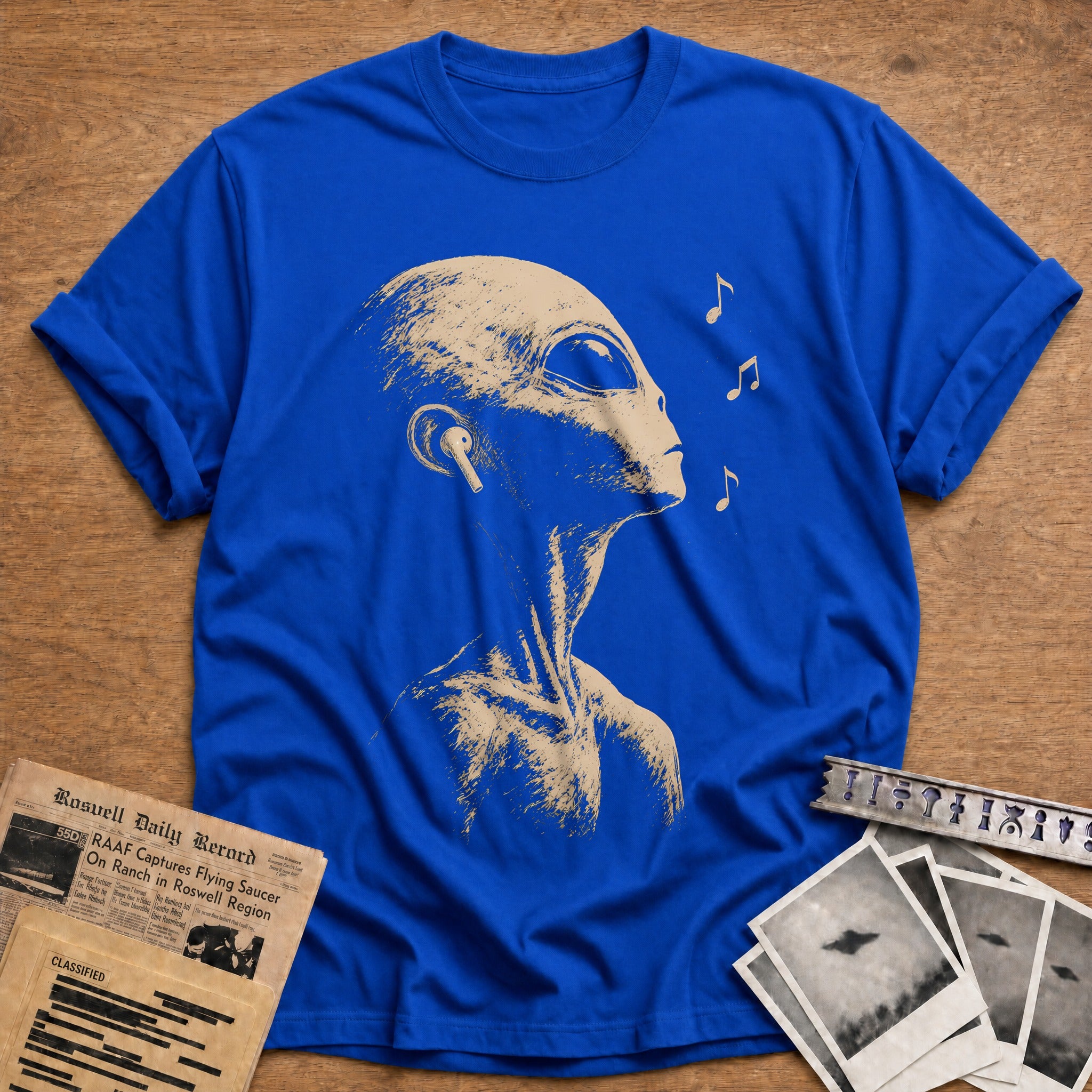 Listening to the Cosmos T-Shirt - Royal