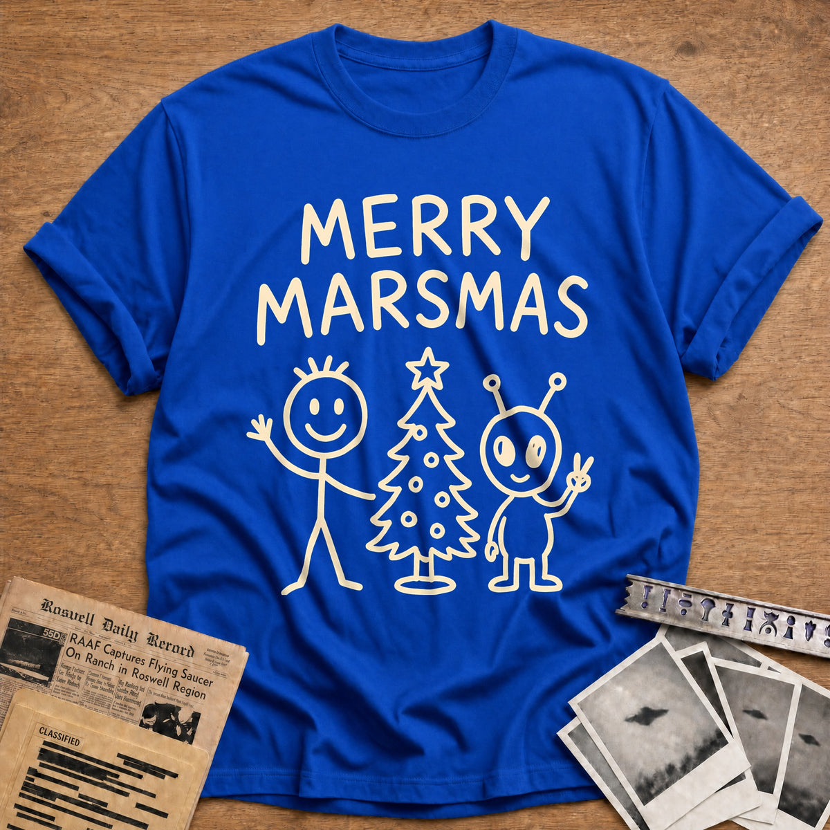 Merry Marsmas 44 T-Shirt - Royal