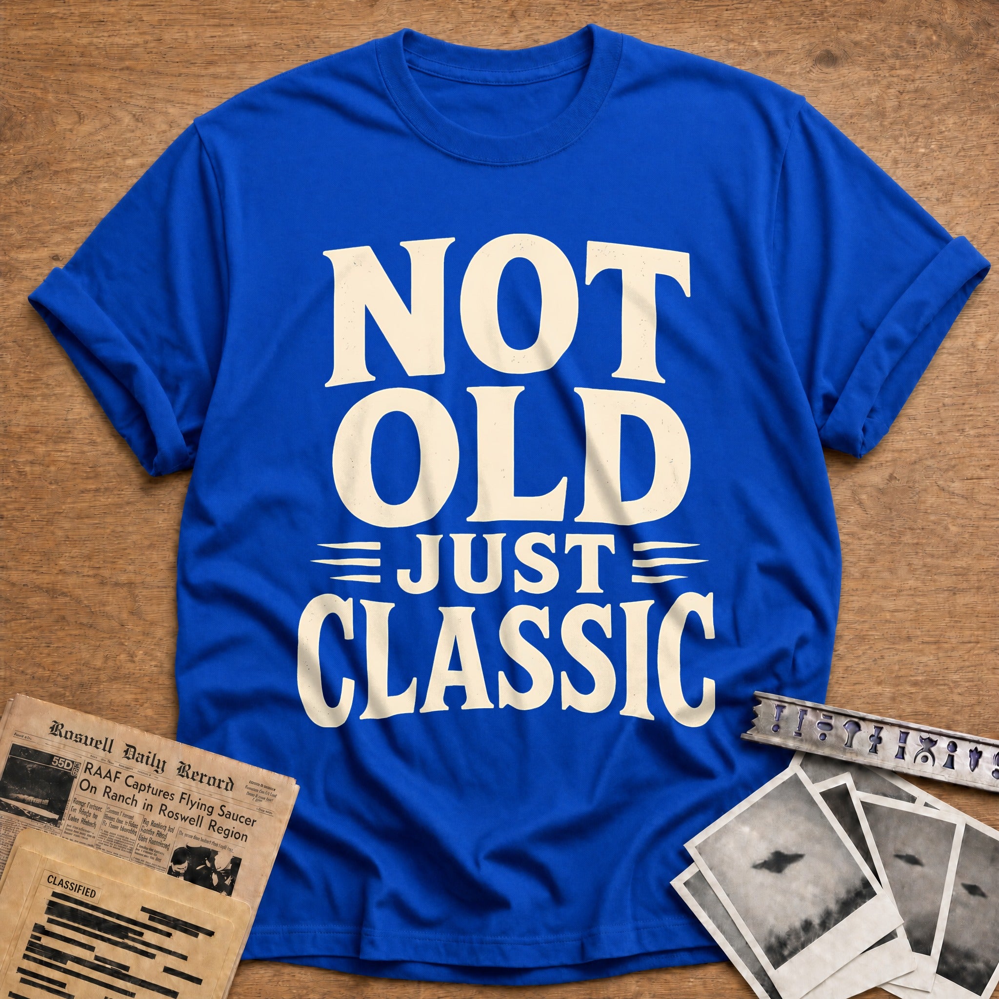 Not Old Just Classic 10 T-Shirt - Royal