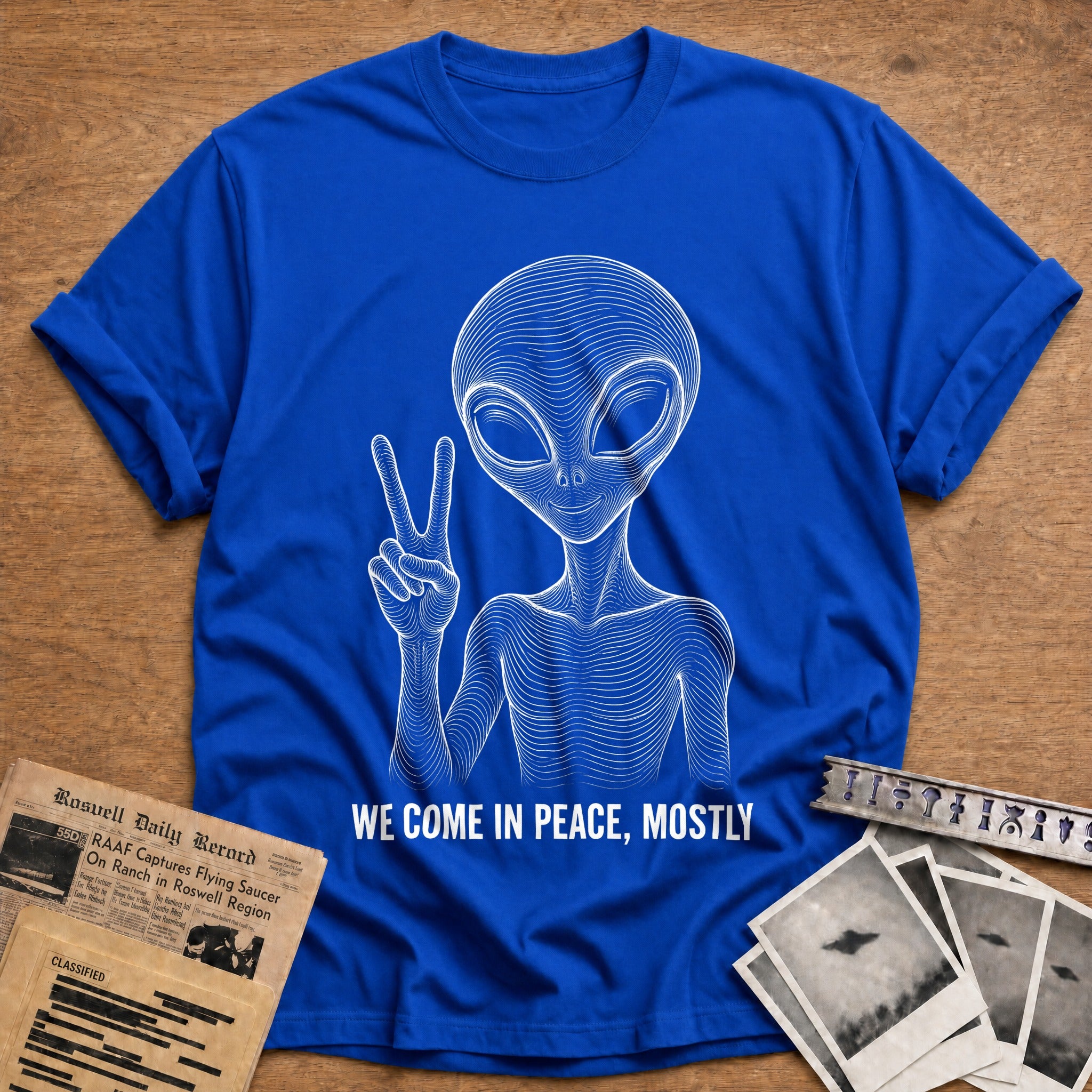 Peace Sign T-Shirt - Royal