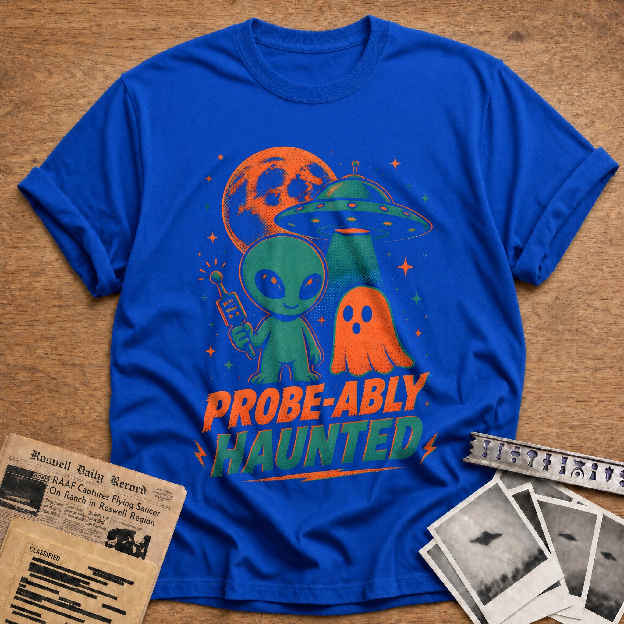 Probe Ably Haunted 34 T-Shirt - Royal