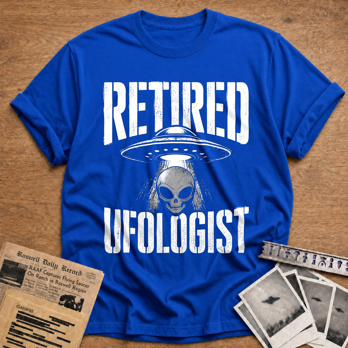 Retired Ufologist 82 T-Shirt - Royal