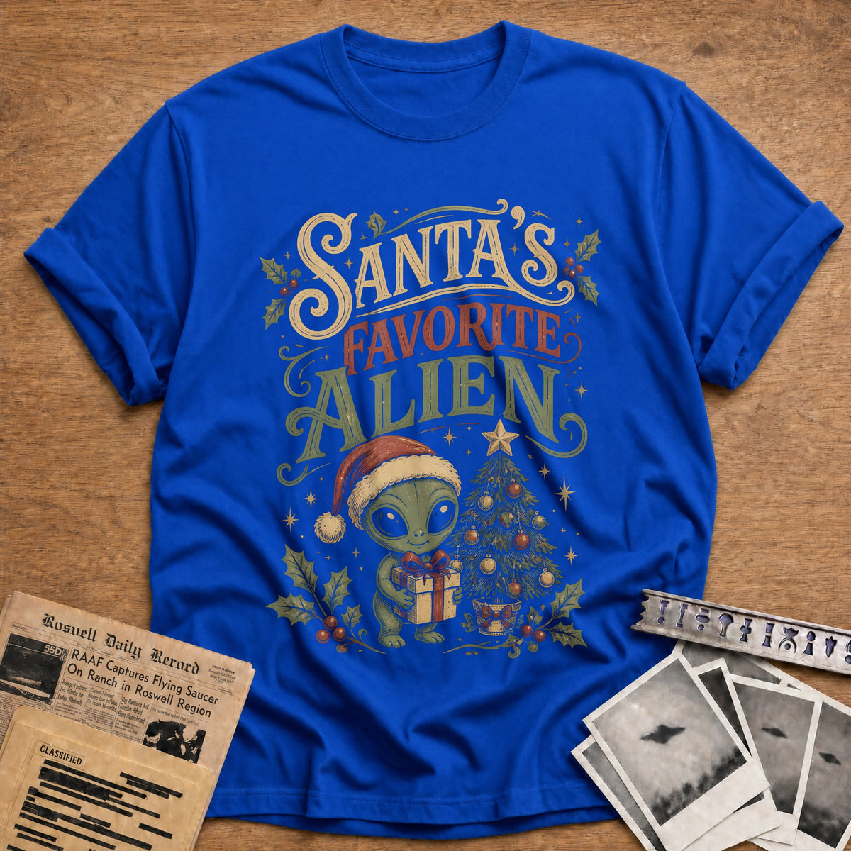 Santa's Favorite Alien 12 T-Shirt - Royal
