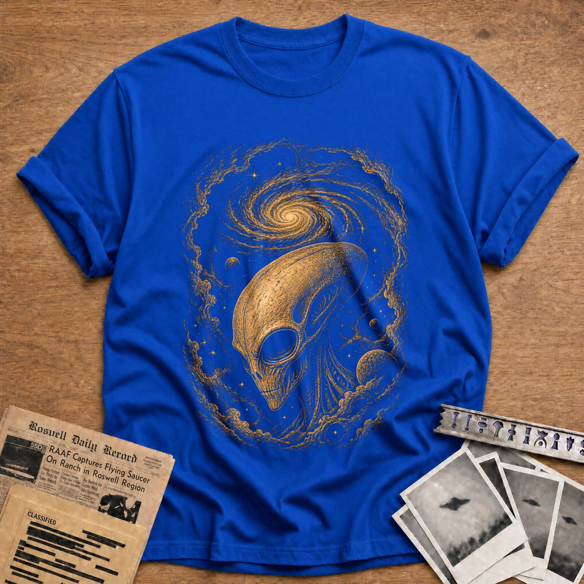 Skull Galaxy 12 T-Shirt - Royal