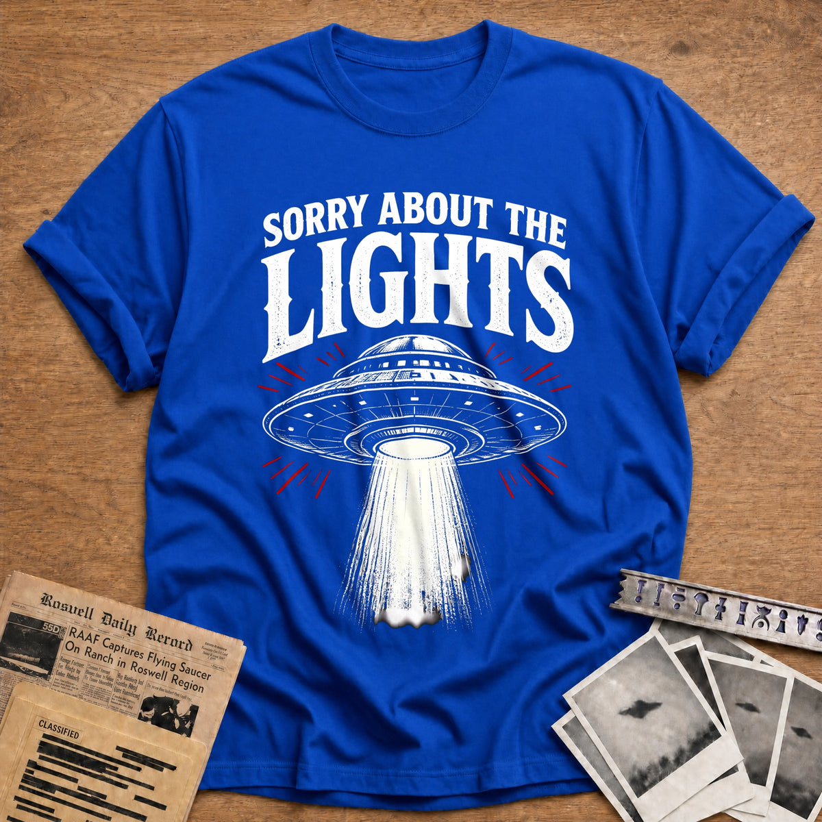 Sorry About The Lights 59 T-Shirt - Royal