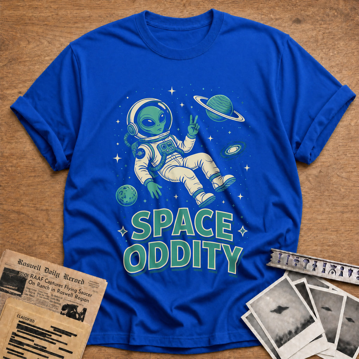 Space Oddity 15 T-Shirt - Royal