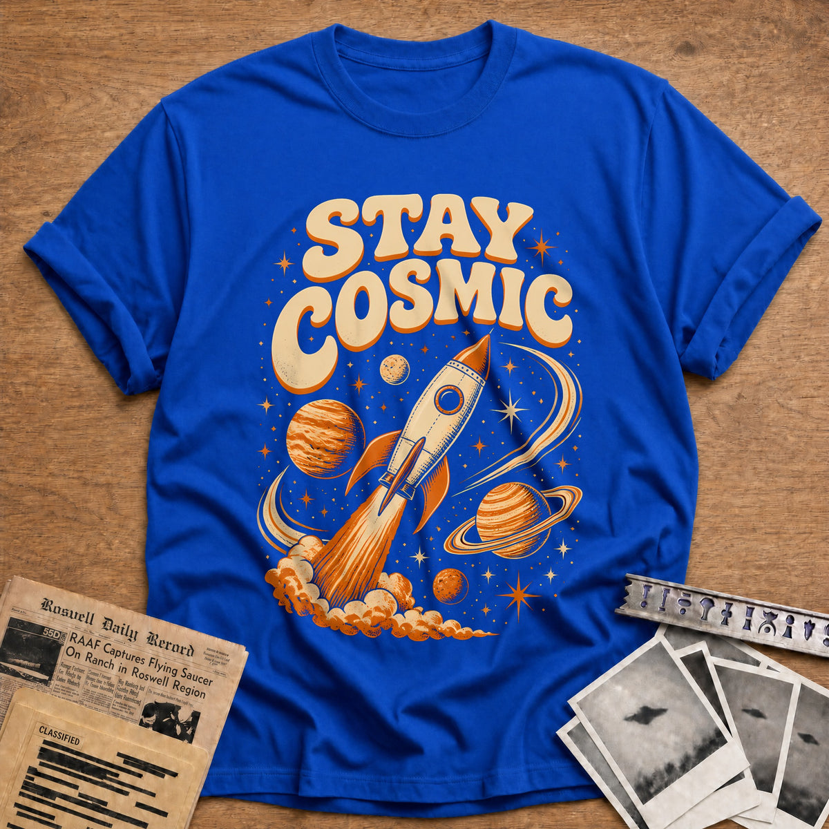 Stay Cosmic 78 T-Shirt - Royal
