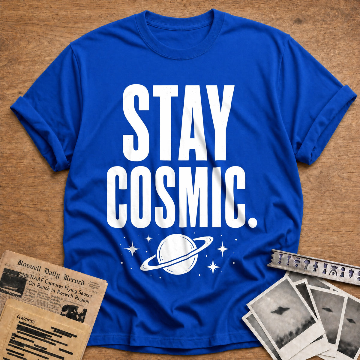 Stay Cosmic 81 T-Shirt - Royal