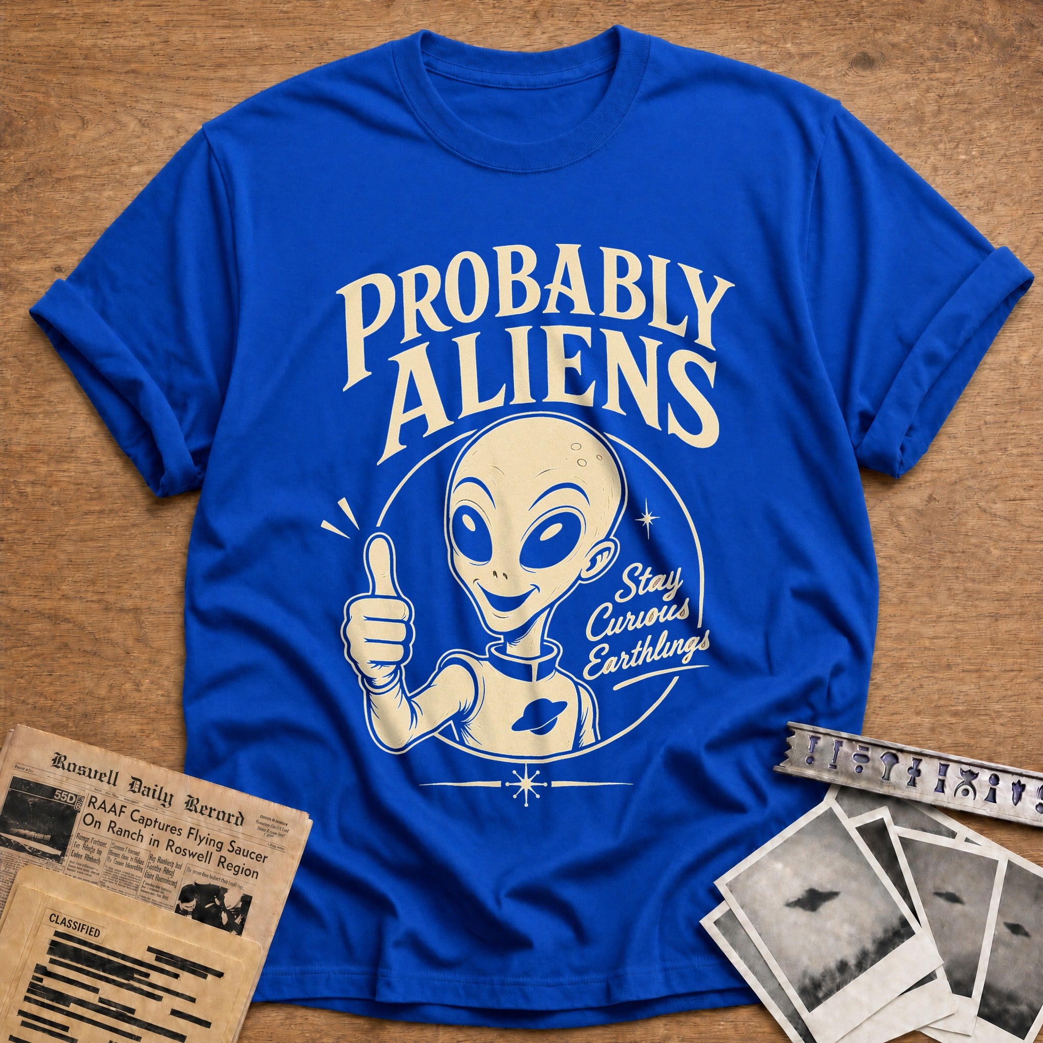 Stay Curious, Earthlings - Royal
