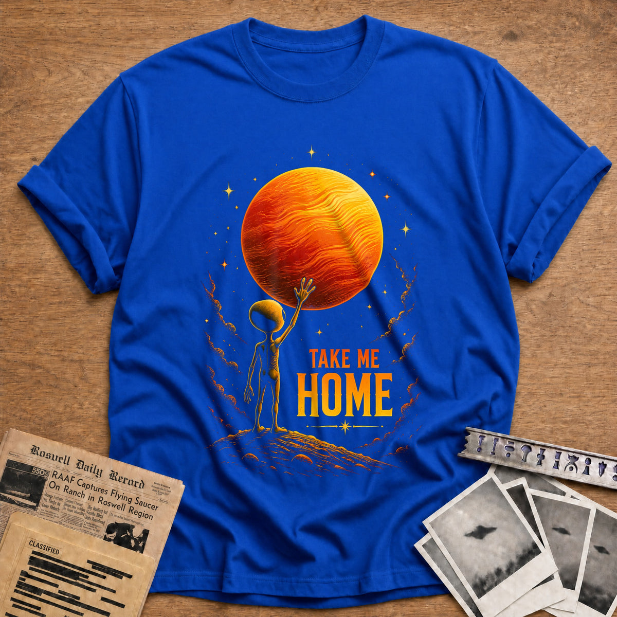 Take Me Home Surreal 53 T-Shirt - Royal