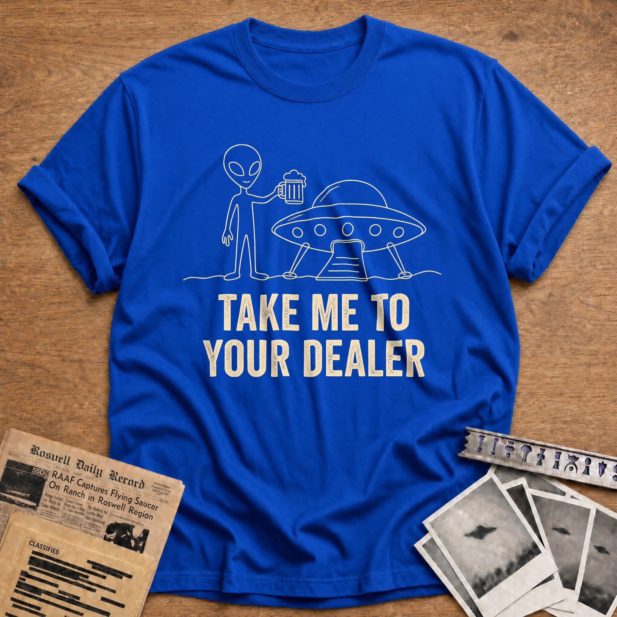 Take Me To Your Dealer 28 T-Shirt - Royal