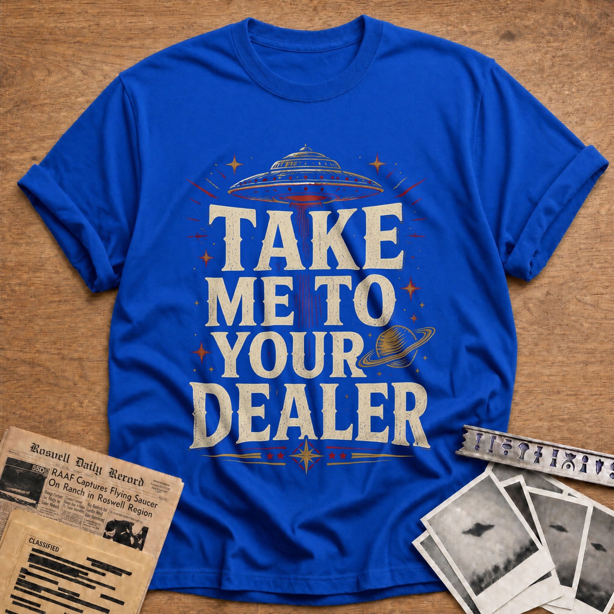 Take Me To Your Dealer 86 T-Shirt - Royal