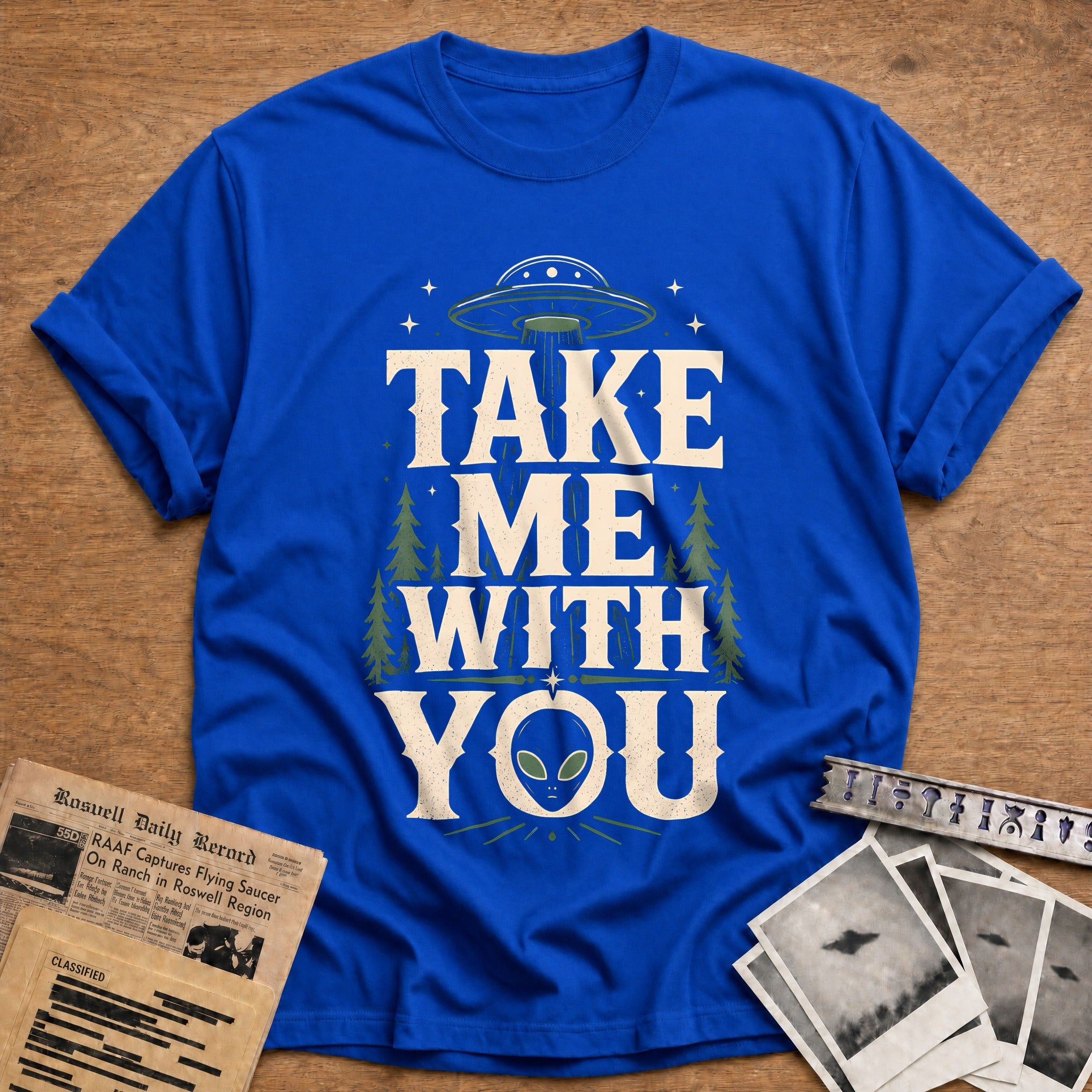 Take Me With You 55 T-Shirt - Royal