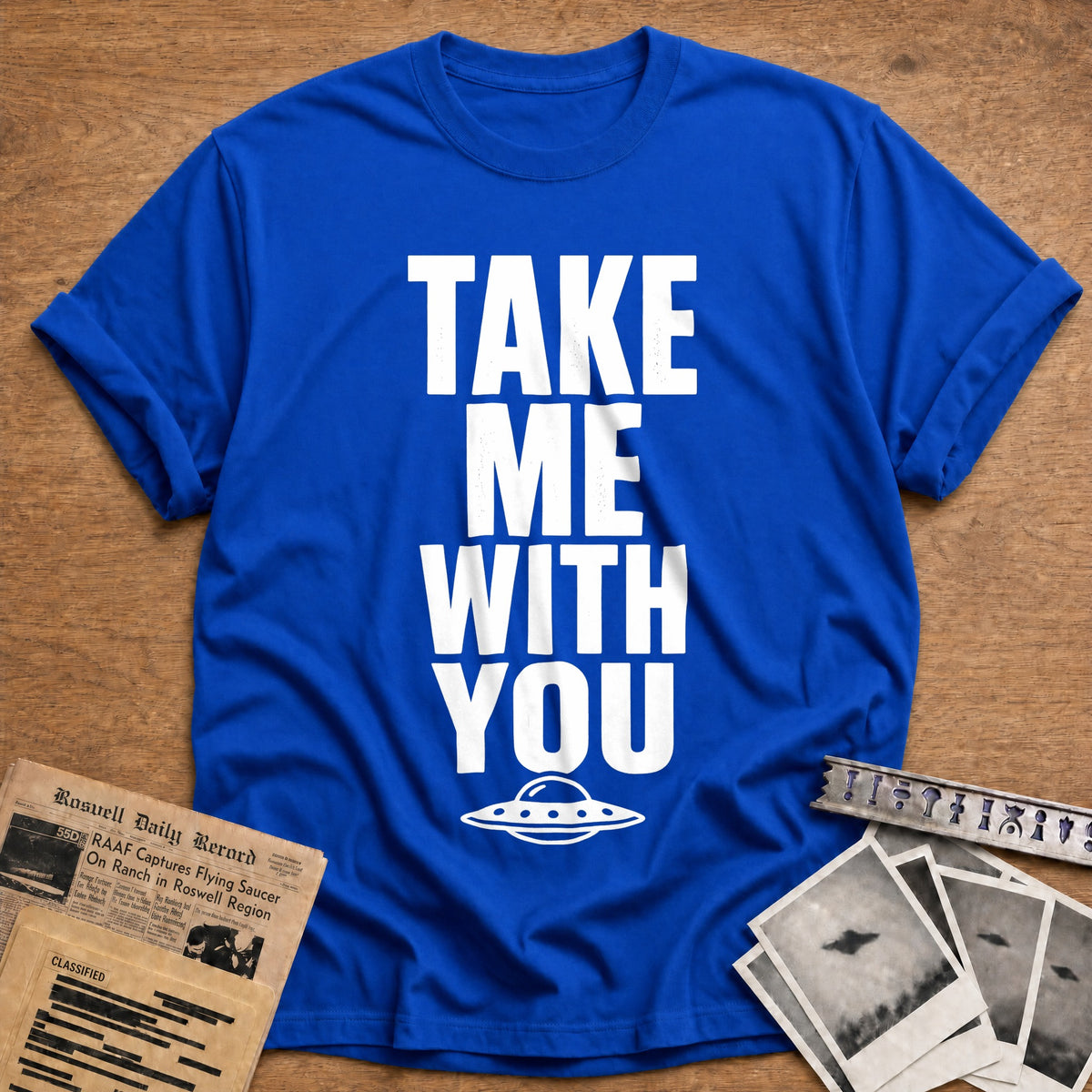 Take Me With You 77 T-Shirt - Royal