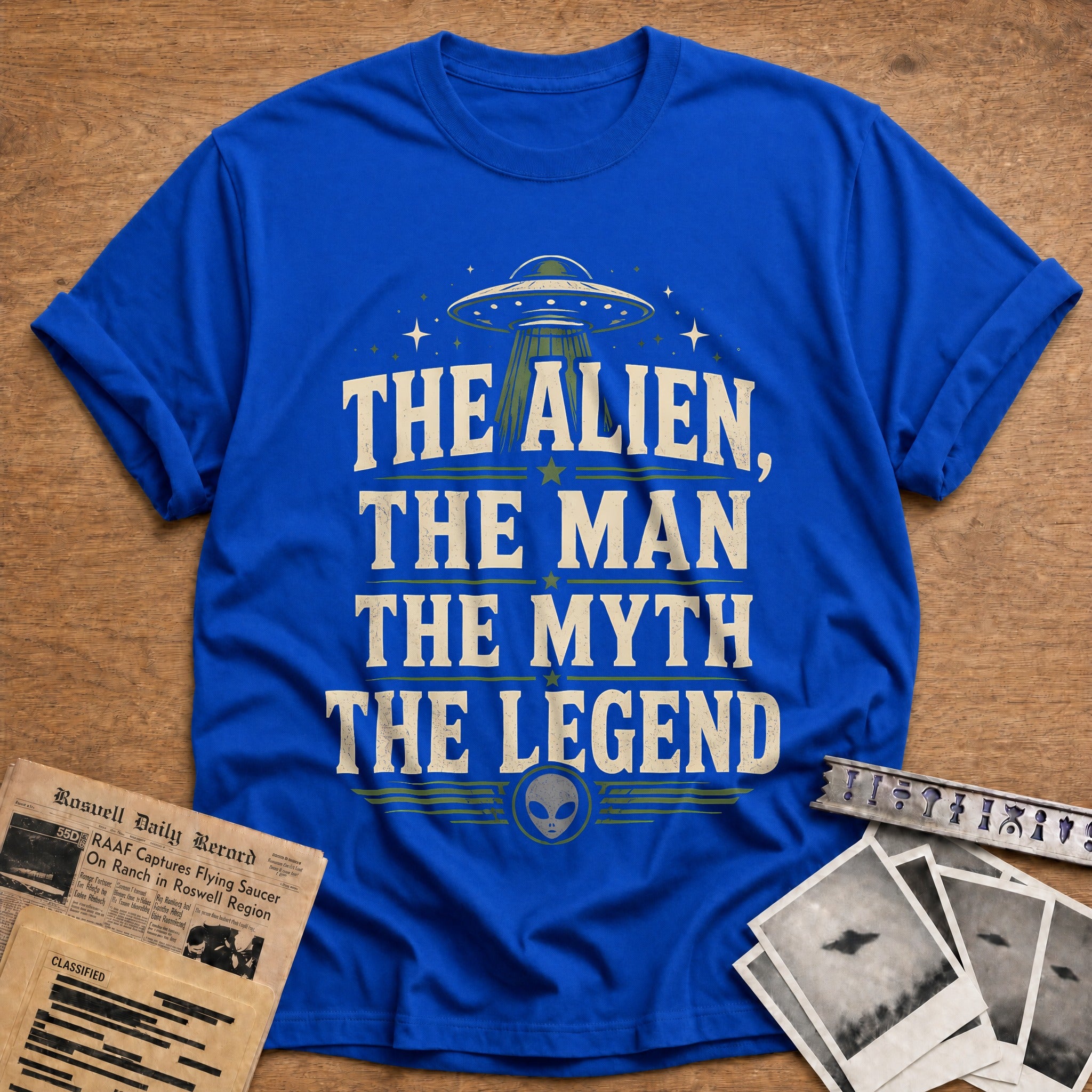 The Alien The Man The Myth The Legend 64 T-Shirt - Royal