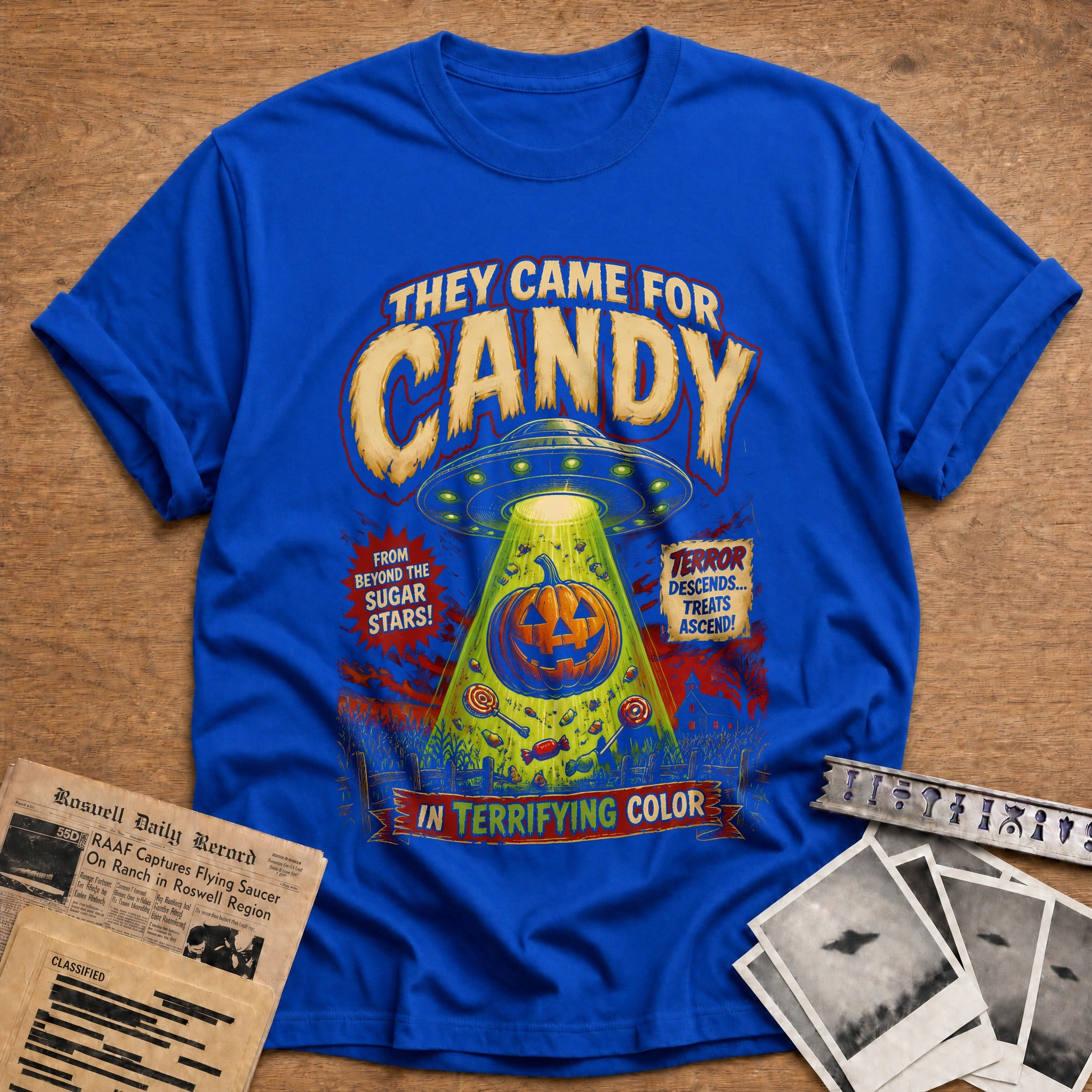 They Came For Candy 14 T-Shirt - Royal