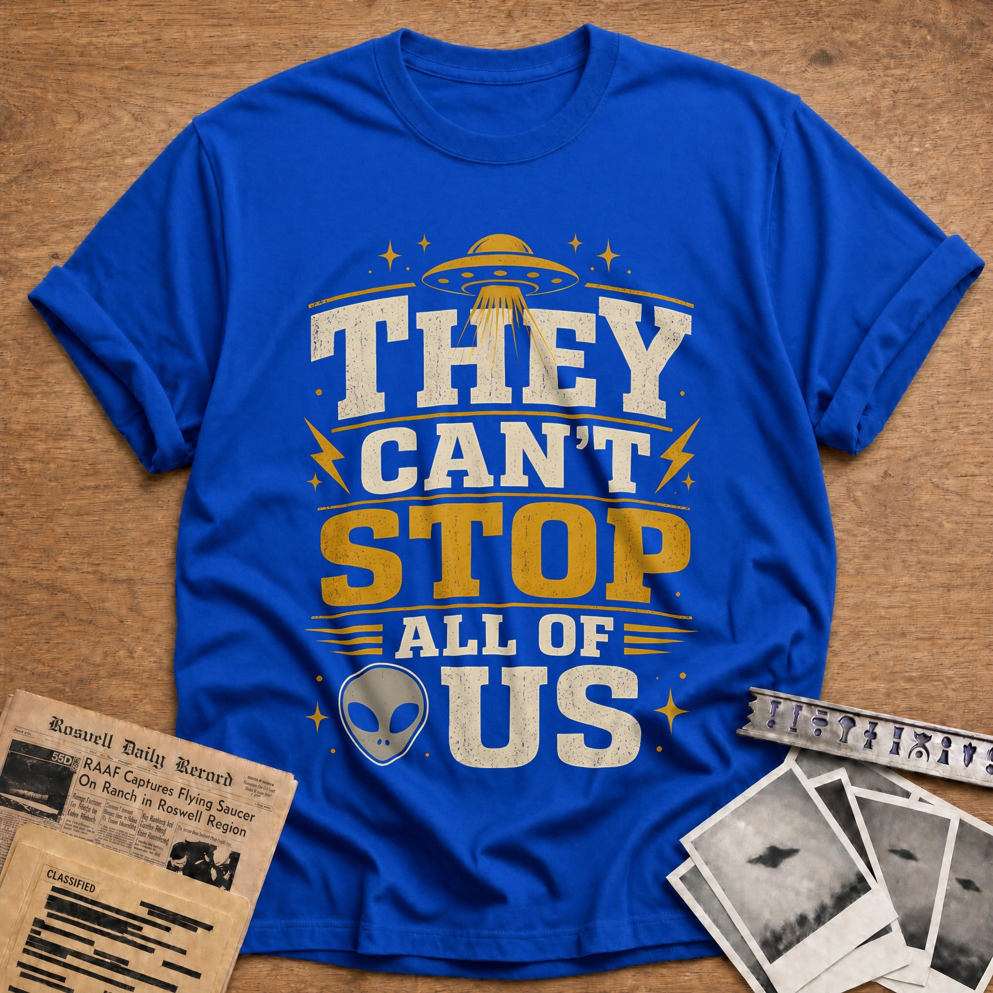They Can T Stop All Of Us 41 T-Shirt - Royal