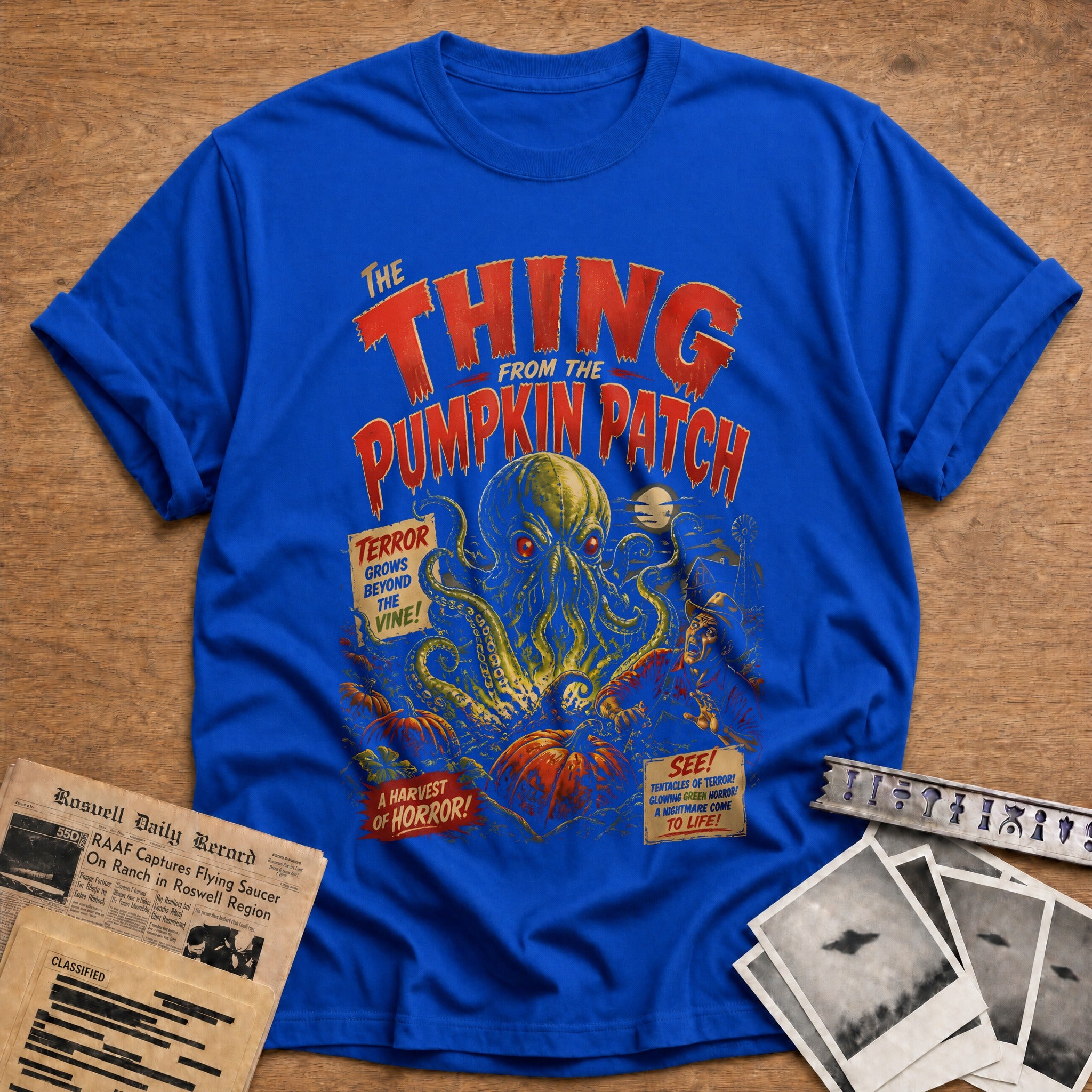 Thing From Pumpkin Patch 53 T-Shirt - Royal