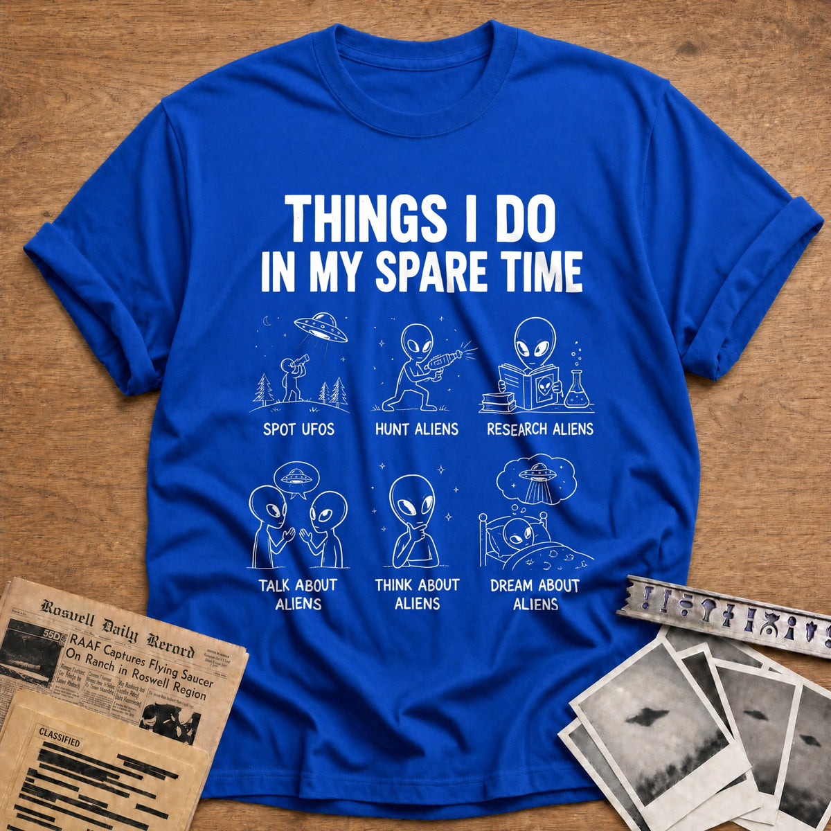 Things I Do In My Spare Time 41 T-Shirt - Royal