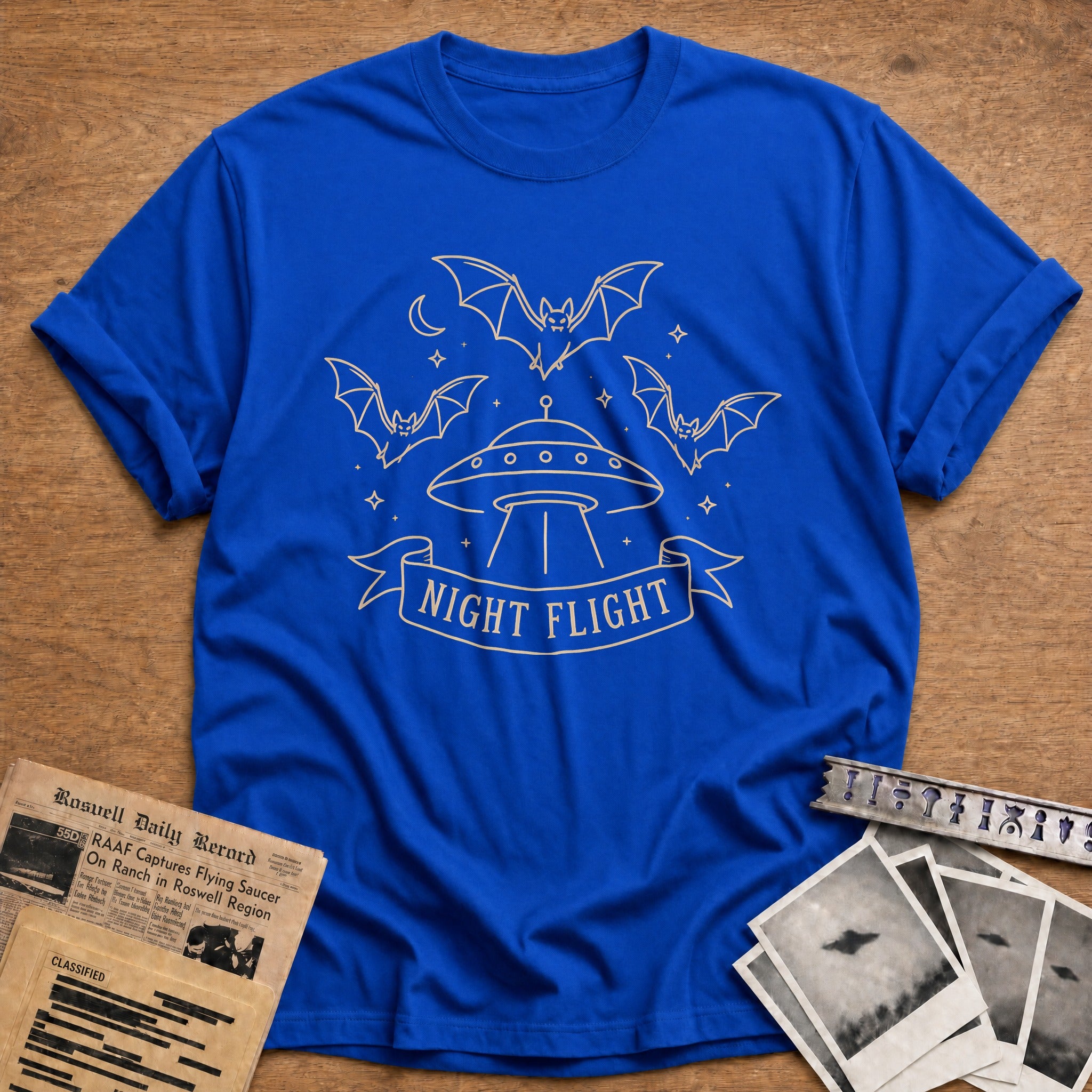 Three Bats Ufo Night Flight 97 - Royal