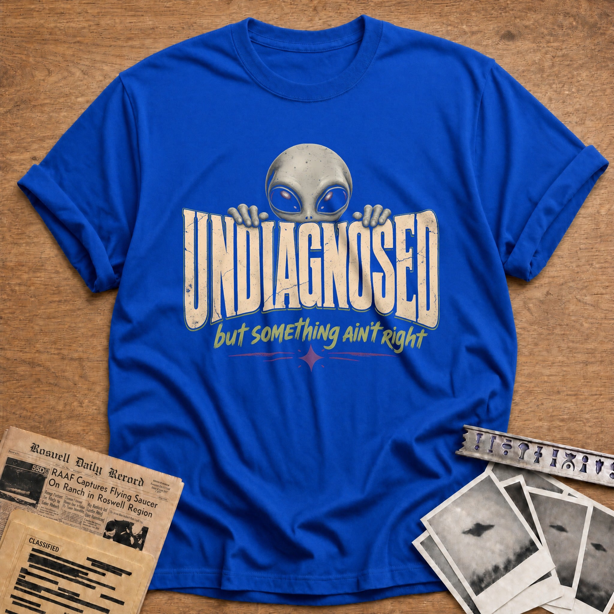 Undiagnosed Big Alien 44 T-Shirt - Royal