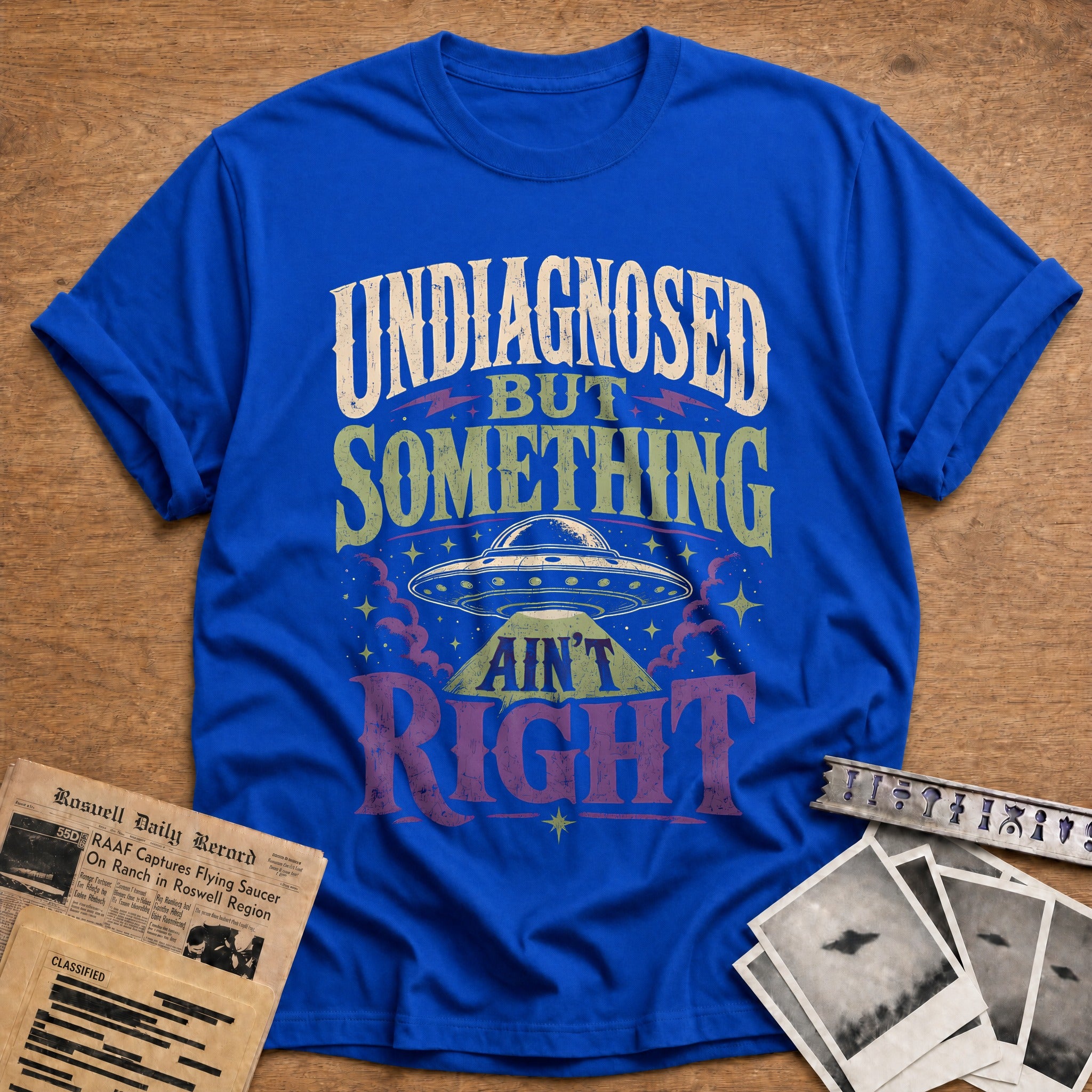 Undiagnosed Ufo 27 T-Shirt - Royal