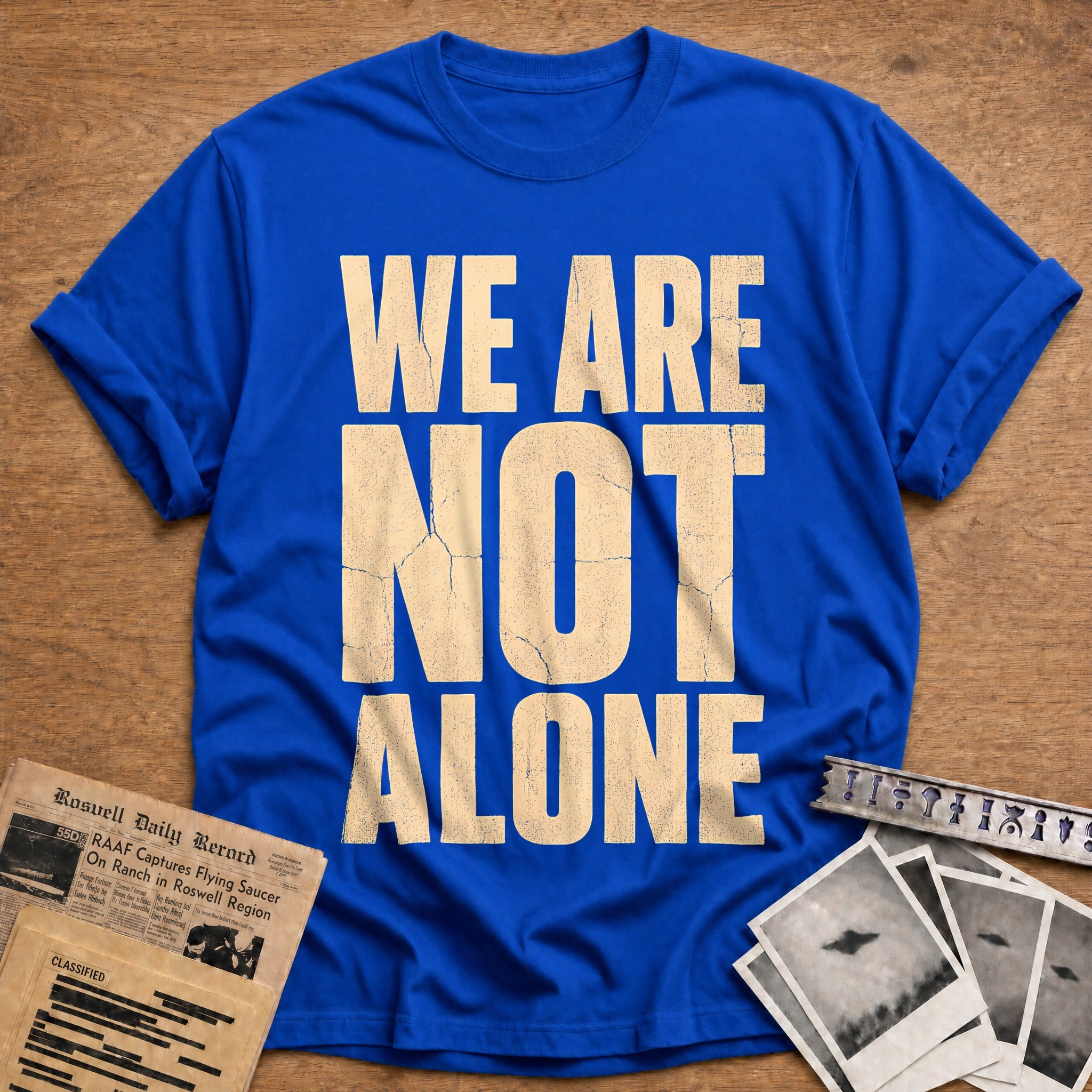 We Are Not Alone 38 T-Shirt - Royal