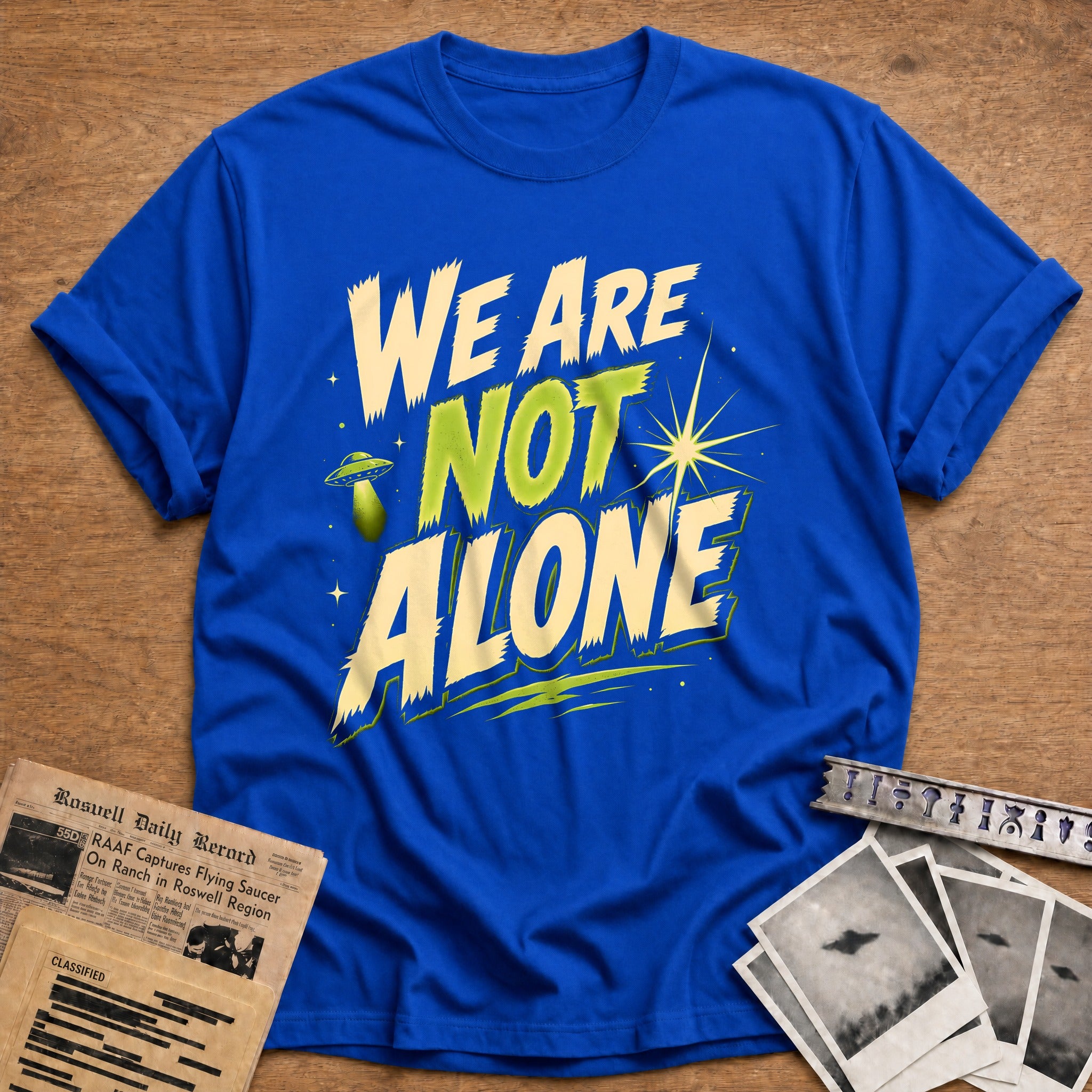 We Are Not Alone 92 T-Shirt - Royal