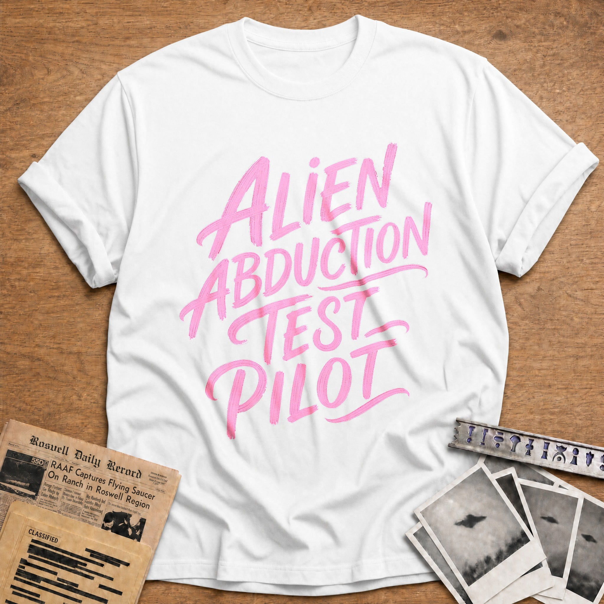 Alien Abduction Test Pilot - White