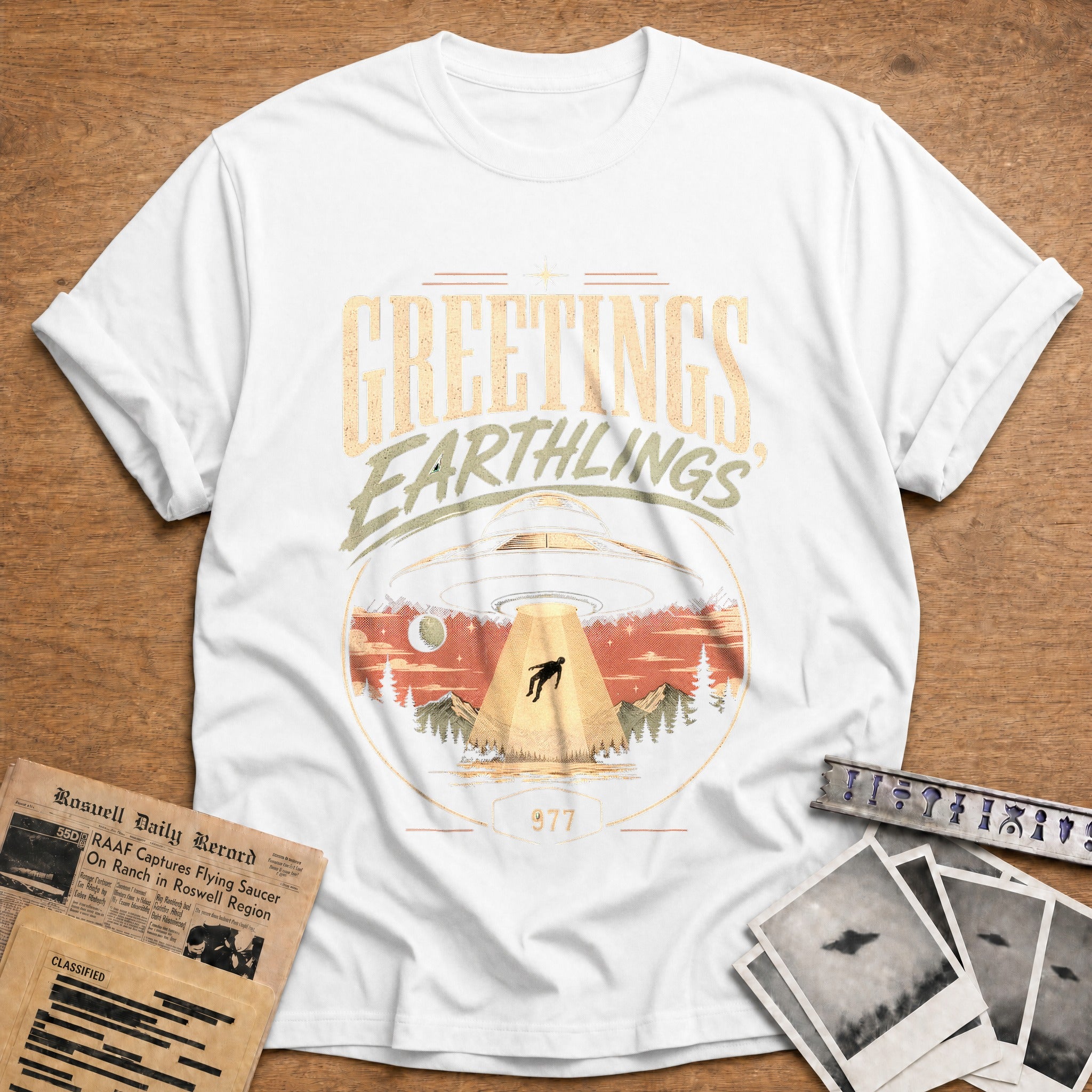 Greetings, Earthling - White