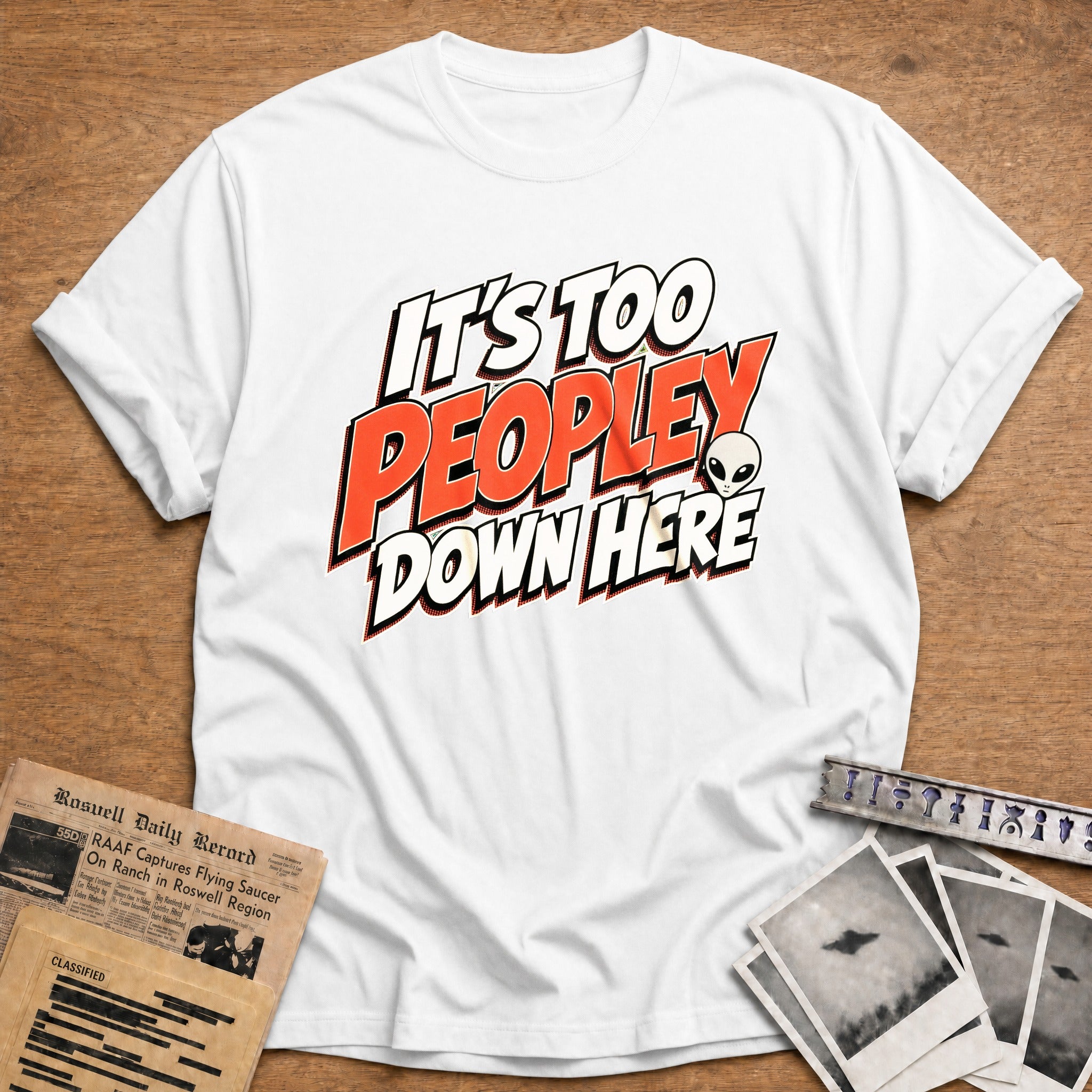 It's Too Peopley - White