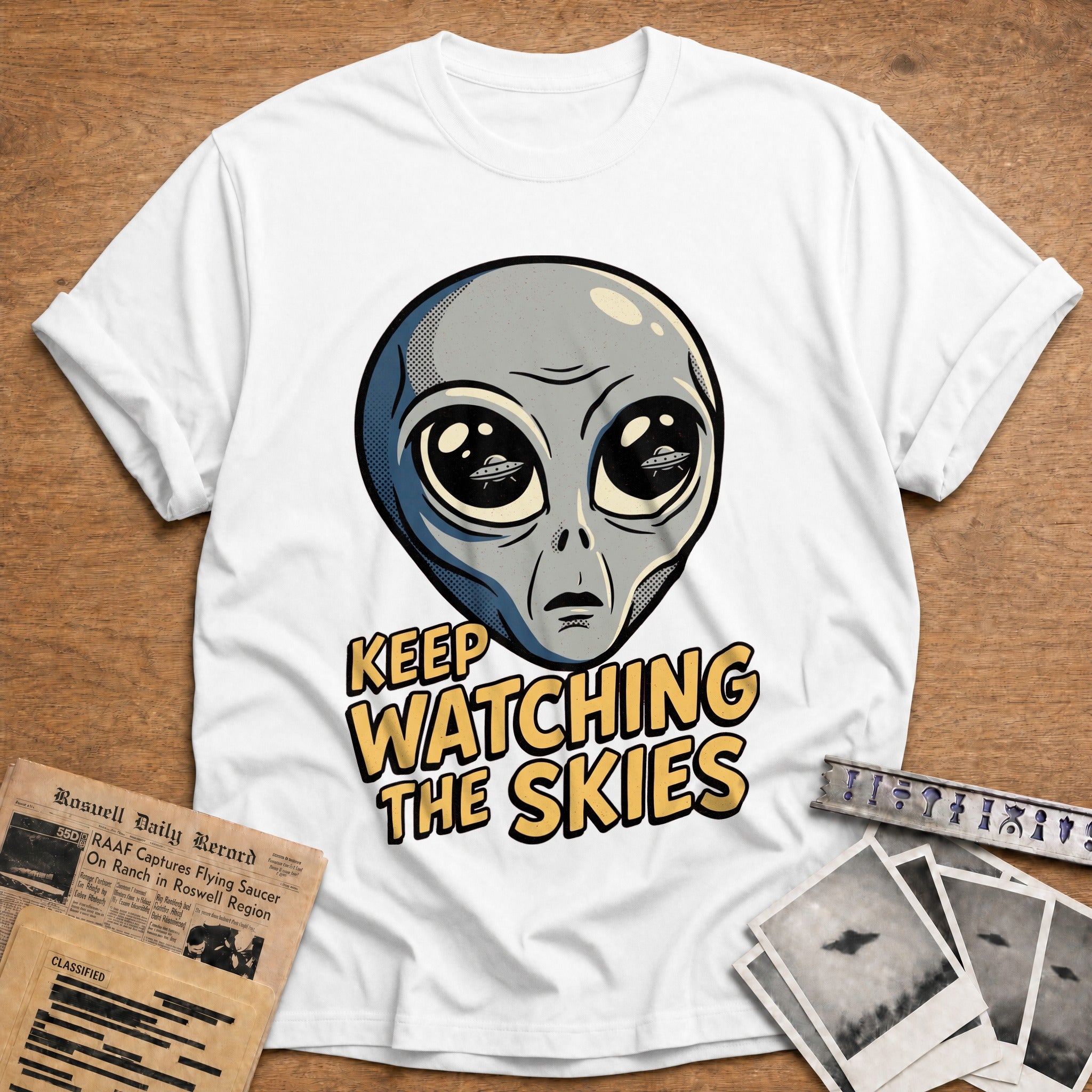 Keep Watching The Skies - White
