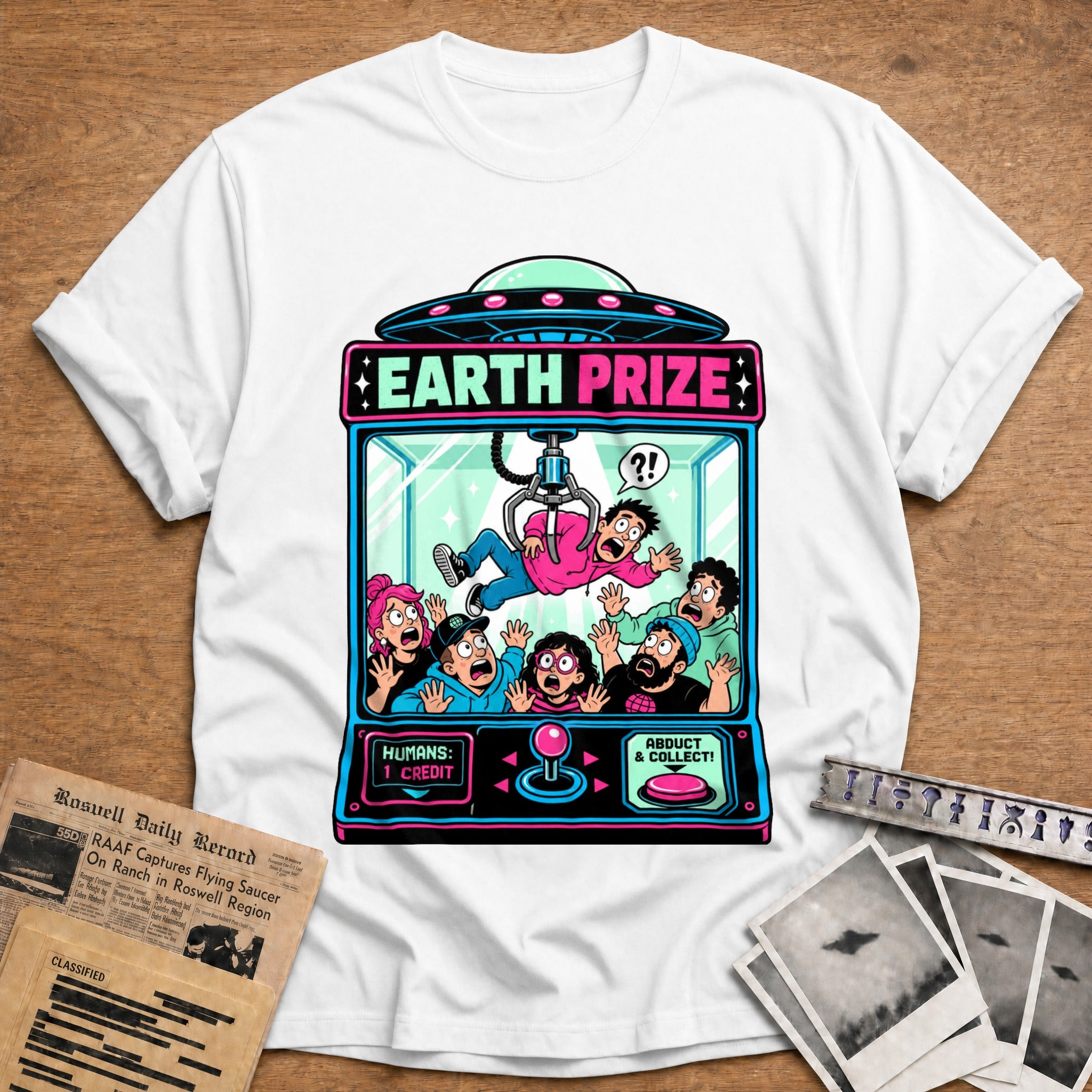 earth prize humans abduct funny - White